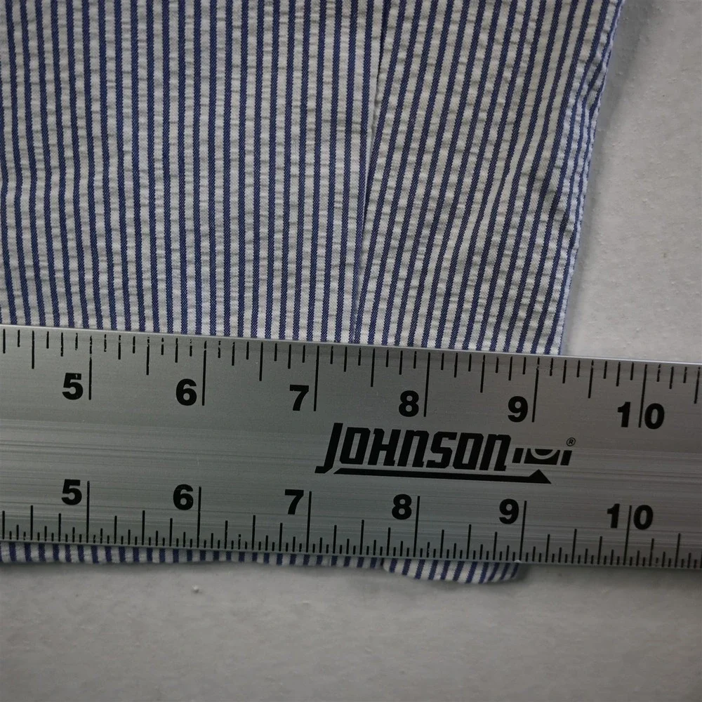 Brooks Brothers‎ 33x30 Blue White Striped Seersucker Elliot Pleated Mens Pants